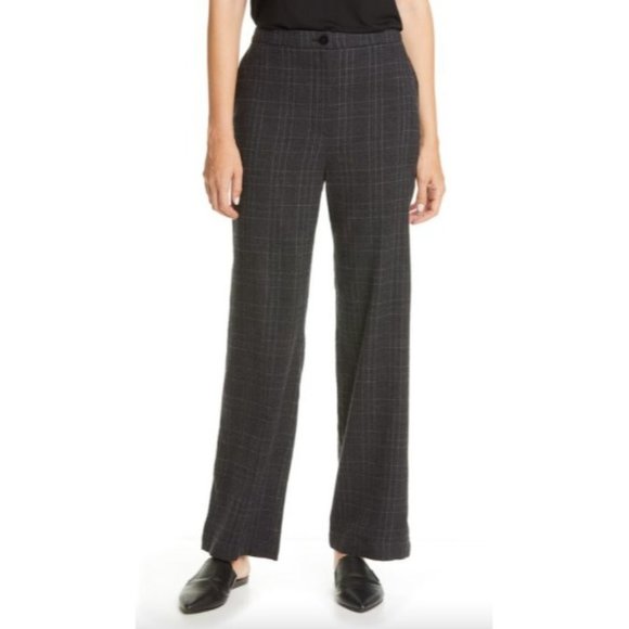 Eileen Fisher Pants & Jumpsuits Eileen Fisher Wool Blend Plaid